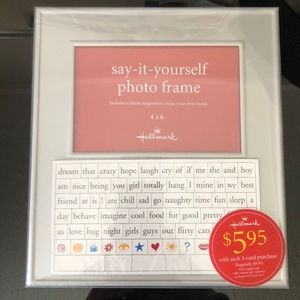 Set of “Say-It-Yourself” 4x6 Photo Frame